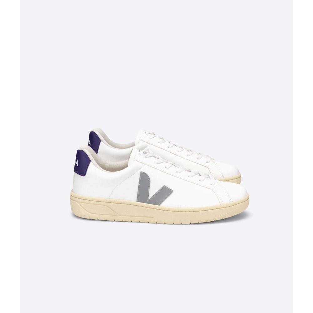 Women\'s Veja URCA CWL Shoes White/Grey/Purple | SG 568JPQ